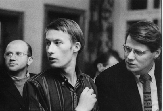 Horst Bienek, Friedrich Christian Delius, Rolf Haufs, Oktober 1967