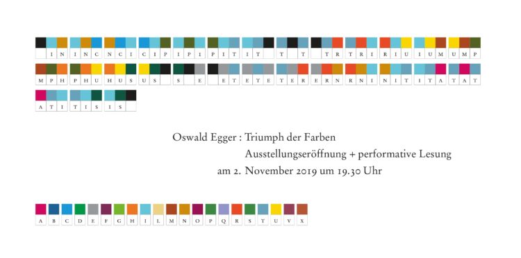 Oswald Egger: Triumph der Farben