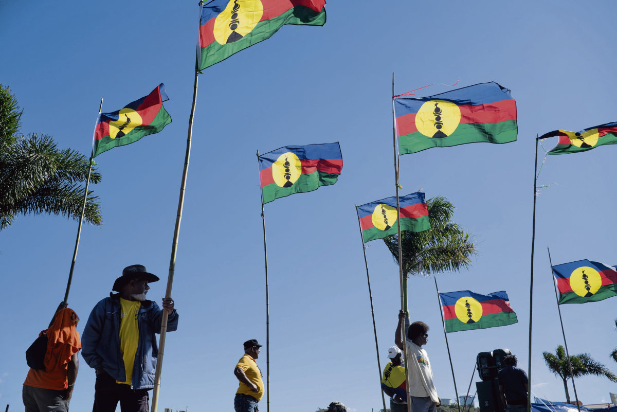 NEW CALEDONIA – SOCIETY – DEMONSTRATION FOR THE NATIONALISATION OF SOUTH THE NICKEL FACTORY