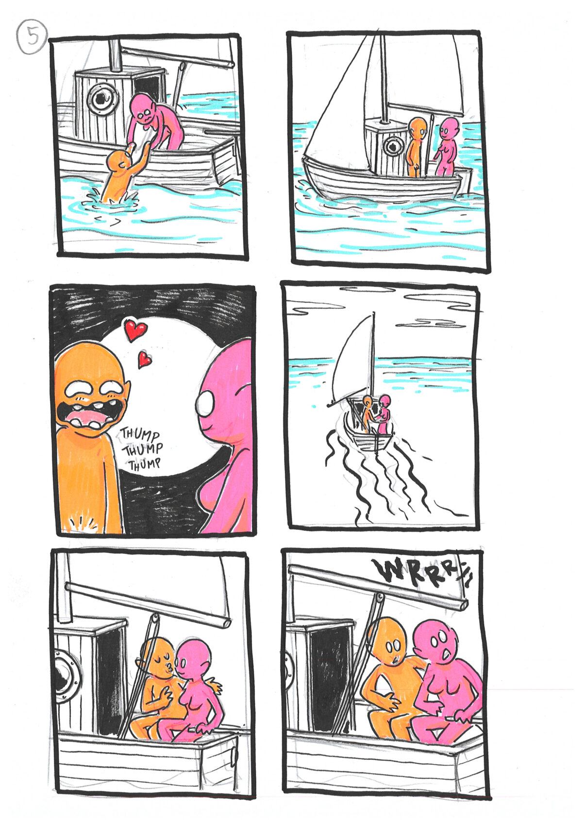 Comic von acquaspazio Titel: love sex pigs police and the sea